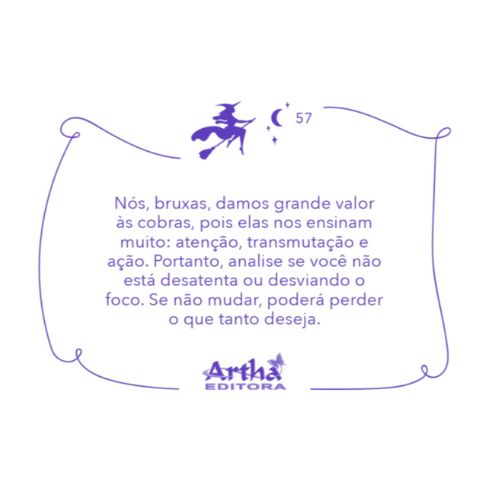 Oráculo Recados da Bruxa com 64 cartas - Artha Editora