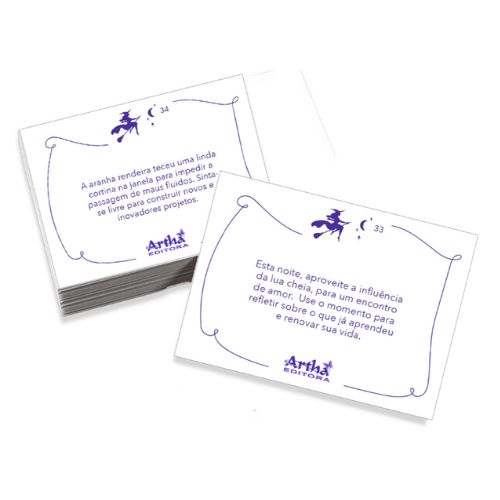 Oráculo Recados da Bruxa com 64 cartas - Artha Editora
