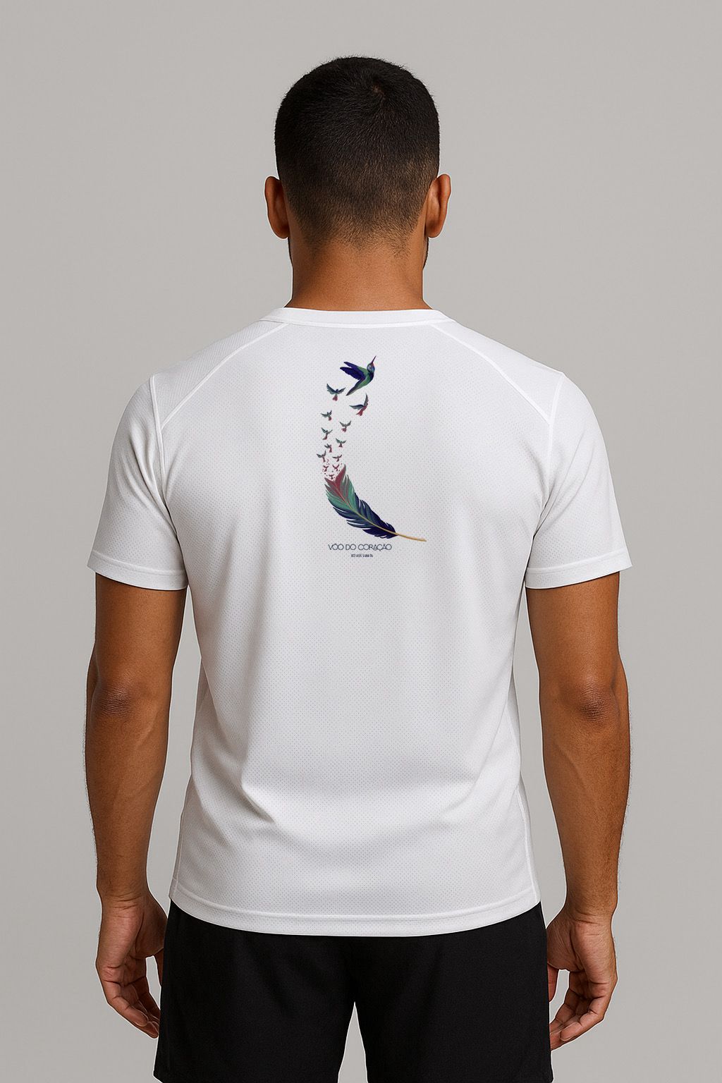 Camiseta Poliéster Vôo do Coração - Masculino