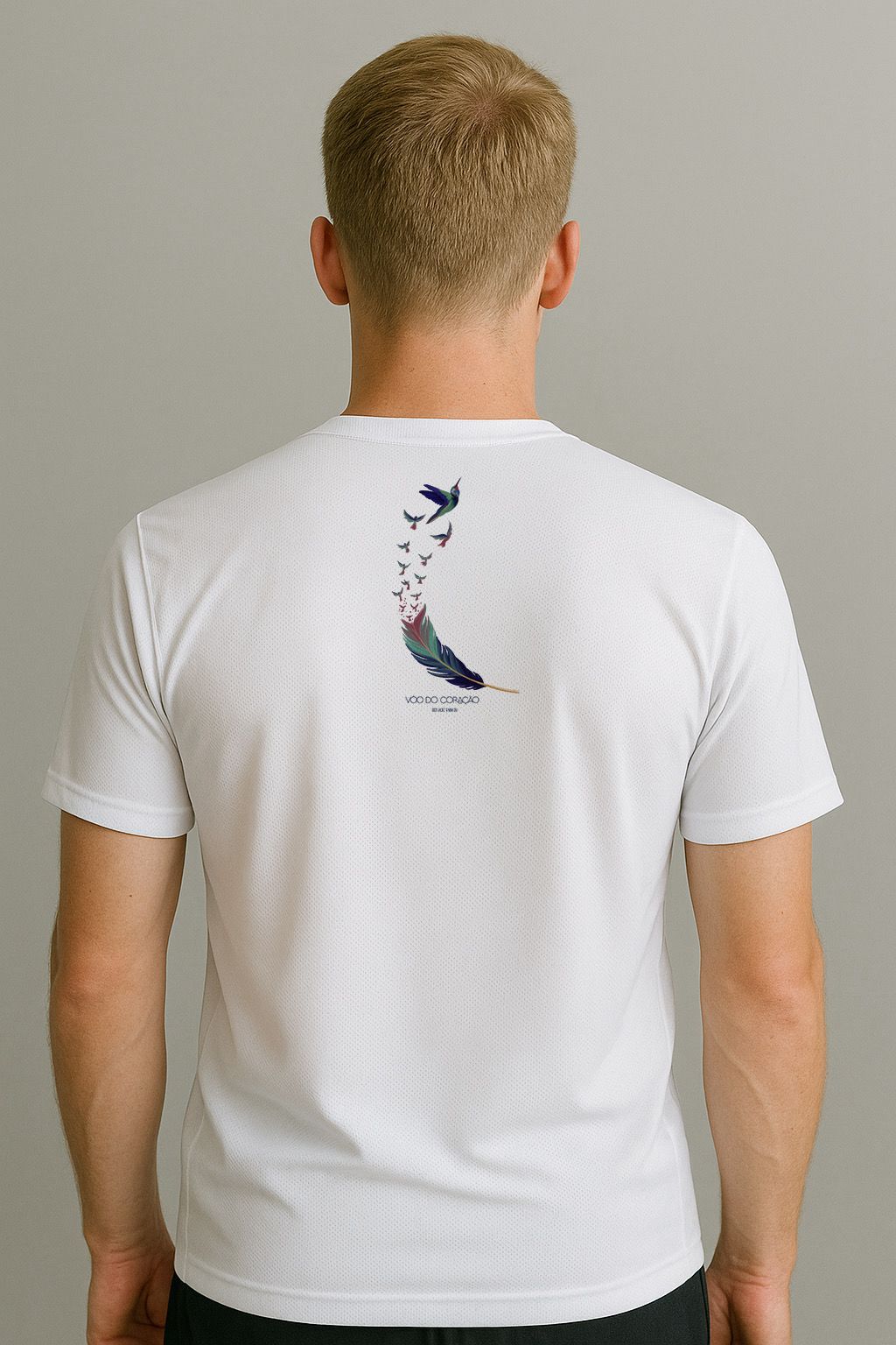 Camiseta Poliéster Vôo do Coração - Masculino