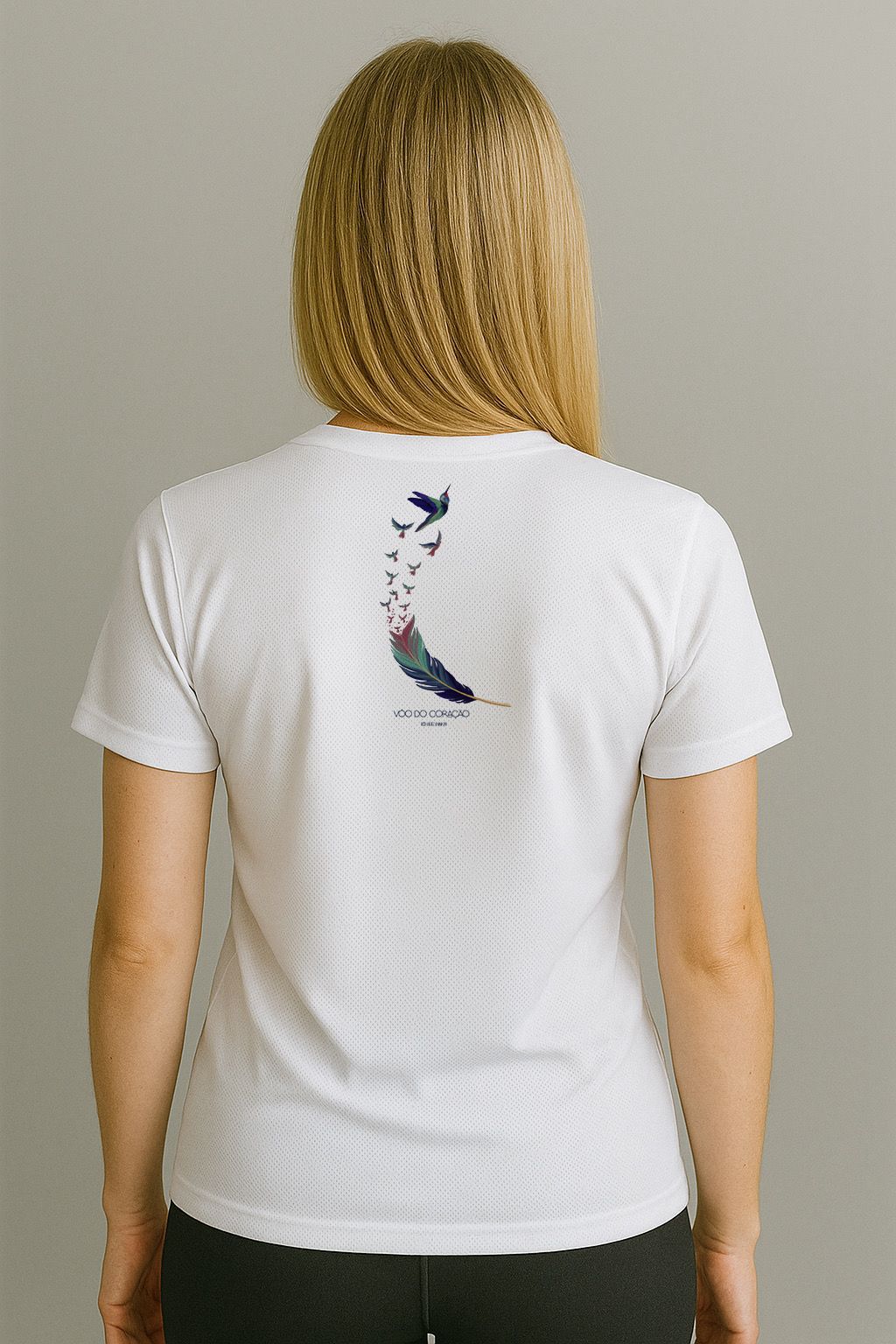 Camiseta Poliéster Vôo do Coração - Feminino