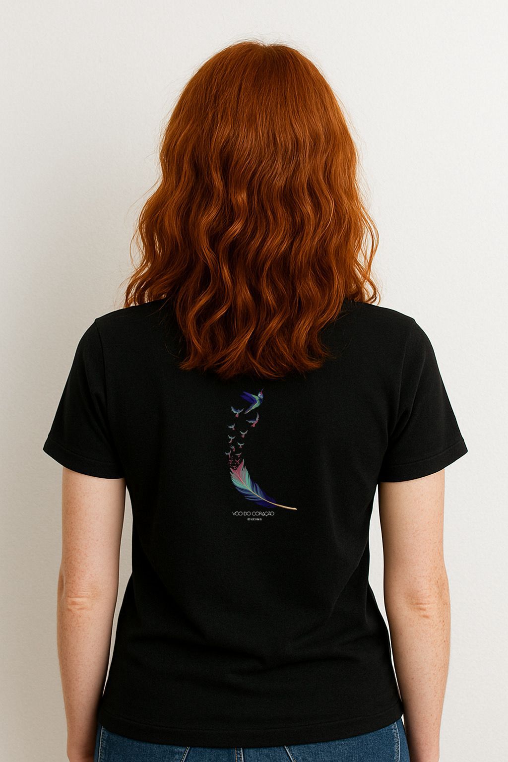 Camiseta Poliéster Vôo do Coração - Feminino