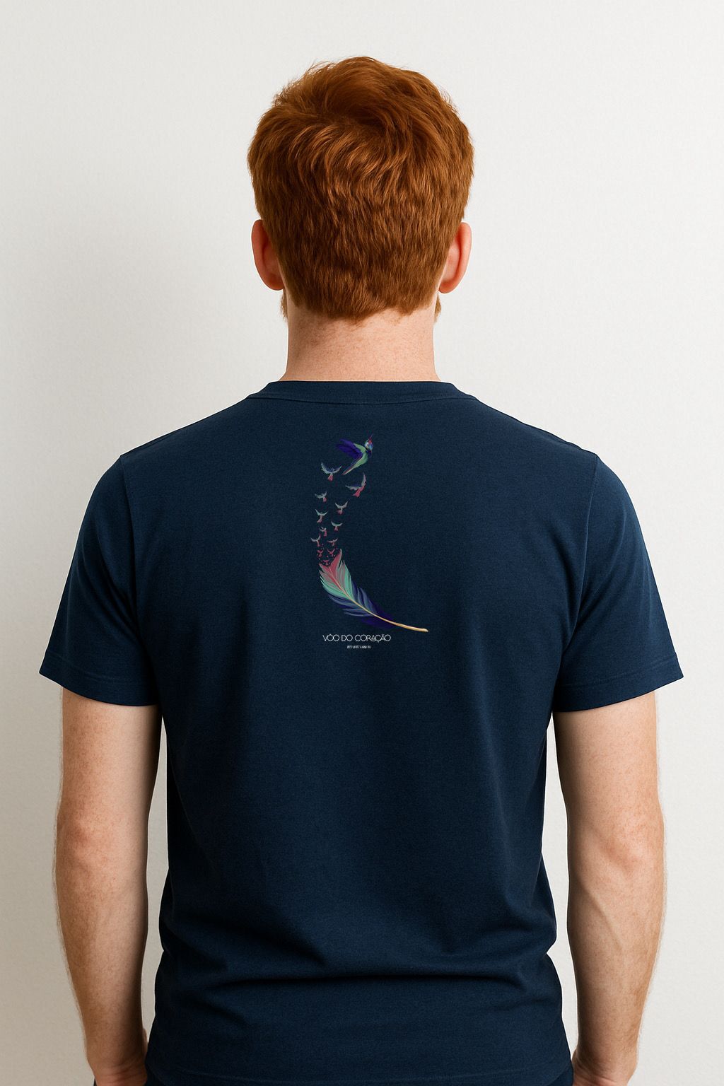 Camiseta Poliéster Vôo do Coração - Masculino